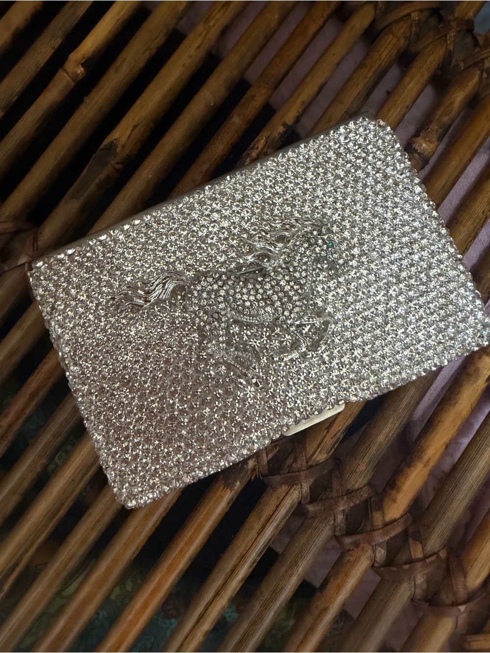 NWOT Brand new Crystal Embellished Horse Themed 
Card / Carrier / Wallet